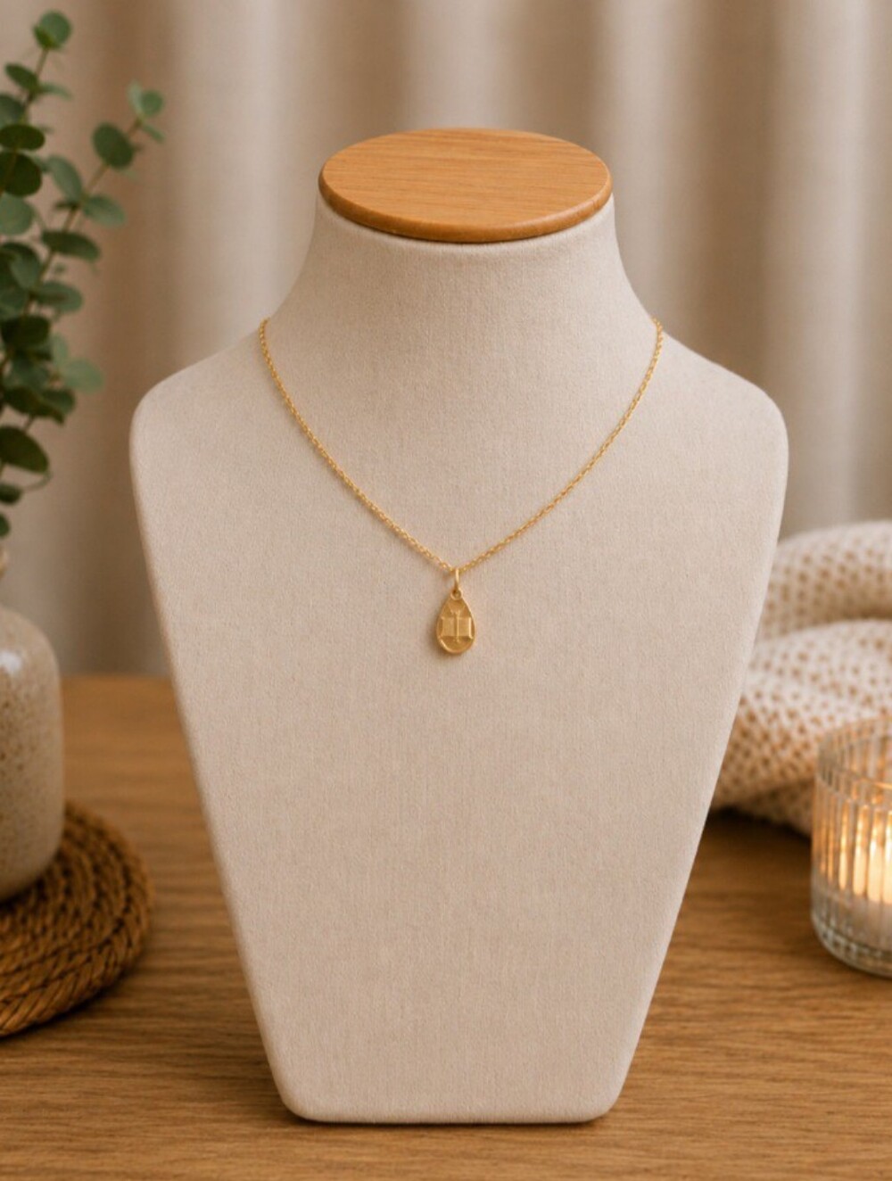 Gold Tone Open Scripture Book Pendant Necklace | Christian Faith Jewelry